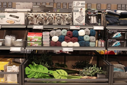 Items in the middle aisle at Lidl in Kingston upon Thames, south-west London