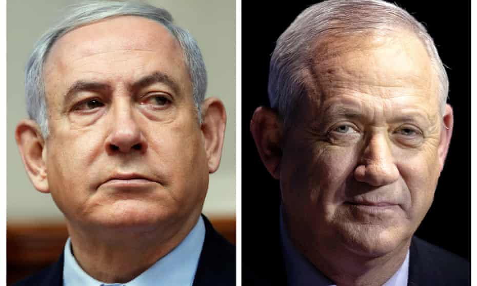 Israel Election Exit Poll Puts Netanyahu Ahead But Short Of Majority Israel The Guardian