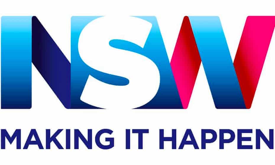 The new logo of New South Wales state in Australia. Unveiled in September 2015.
