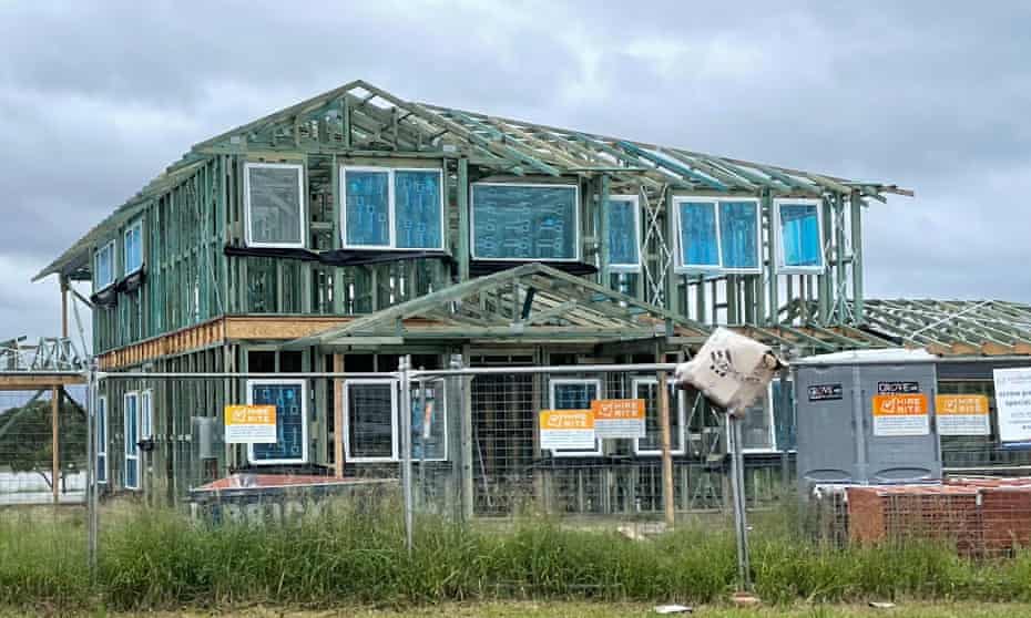 A house under construction in Pitt Town, NSW, Australia