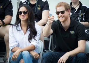 Meghan Markle her then boyfriend at the 2017 Invictus Games in Toronto, Canada.