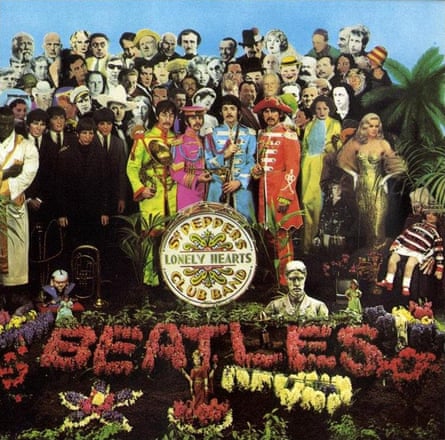 The cover of Sgt Pepper’s Lonely Hearts Club Band.