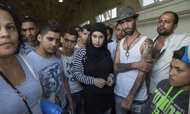 Migrants at RAF Akrotiri in Cyprus