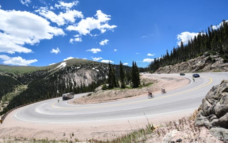 In Colorado, even hairpins are long sweeping corners.
