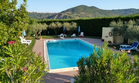 The pool at Masseria Santa Lucia, near Agnone.