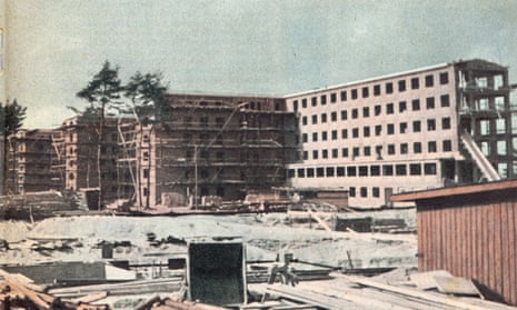 The Prora resort on the Isle of Rügen under construction in 1939. 