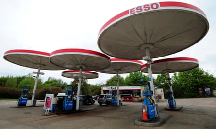UFO influenced … Grade II-listed Esso garage in Birstall.