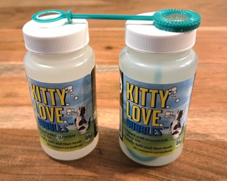 Two bottles of Kitty Love Bubbles