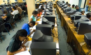 Students from poorer families in South Africa have to rely on state grants to go on to further education.