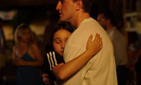 Cuddles … Frankie Corio and Paul Mescal in Aftersun.
