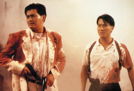 A scene from The Killer featuring Chow Yun-fat and Danny Lee