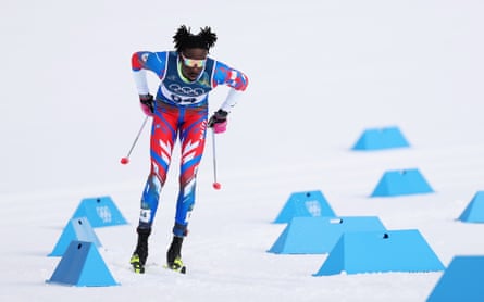 Stevenson Savart skiing.