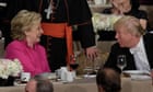 Trump booed for calling Clinton 'corrupt' as bipartisan dinner turns sour