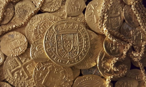 photo of spanish gold coins