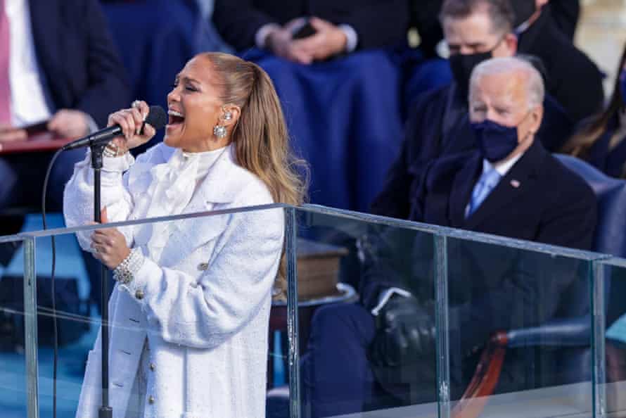 Jennifer Lopez with Joe Biden