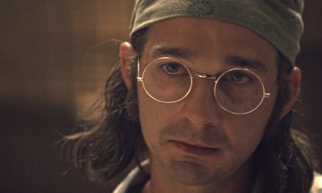Shia LaBeouf as James Lort, a fictionalised version of his own father, in Honey Boy.