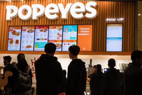 The first UK branch of Popeyes in Westfield, Stratford
