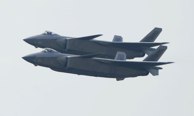 Two Chinese stealth fighter jets