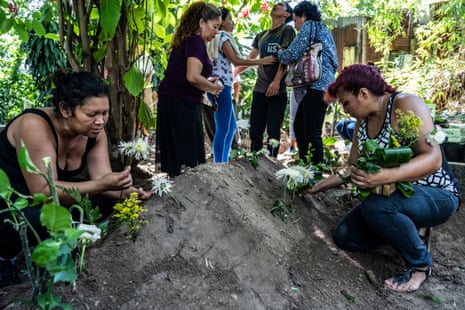 The burial and wake for Jose Luis, an 11 year-old boy who was murdered by members of the La 18 gang