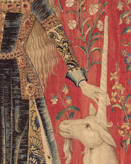 Detail from The Lady and the Unicorn tapestries.