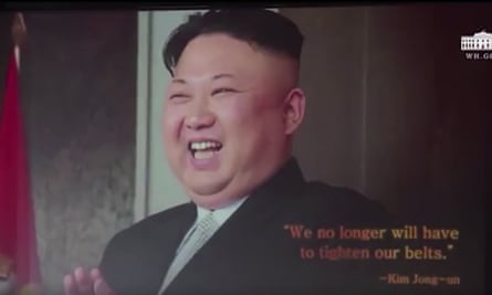 Reporters were shown a video ahead of Donald Trump’s press conference in Singapore, which the US president said he had played it to Kim Jong-un and his aides toward the end of their talks. It was made by Destiny Productions and was presented in Korean and English in the style of an action movie trailer