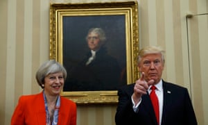 Donald Trump and Theresa May in the Oval Office, 27 January 2017