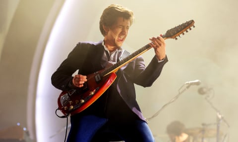 Alex Turner of Arctic Monkeys at Reading festival in August.