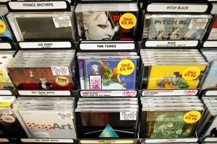CDs on sale in an HMV store back in 2015.