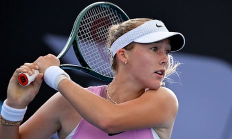 Mirra Andreeva: 'I would say that I'm still a kid sometimes. I can be a  pain' | Australian Open | The Guardian