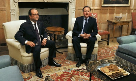 David Cameron hosted the French president at Chequers last week.