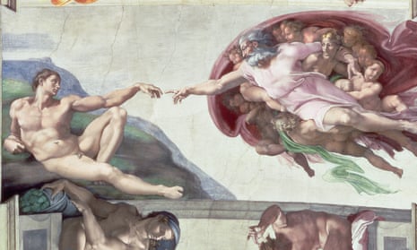 Michelangelo’s God in the Sistine Chapel at the Vatican.
