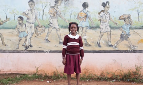 Daline, 10, from the Cameroonian capital Yaoundé
