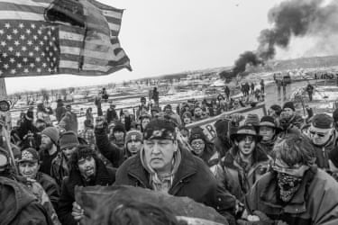 This image documents a unified hub of Indigenous resistance to environmental threats to traditional tribal lands