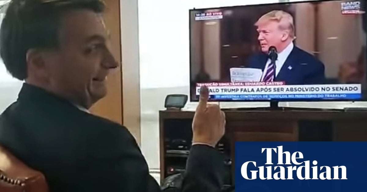 His master's voice? Jair Bolsonaro posts video of himself watching Trump rant