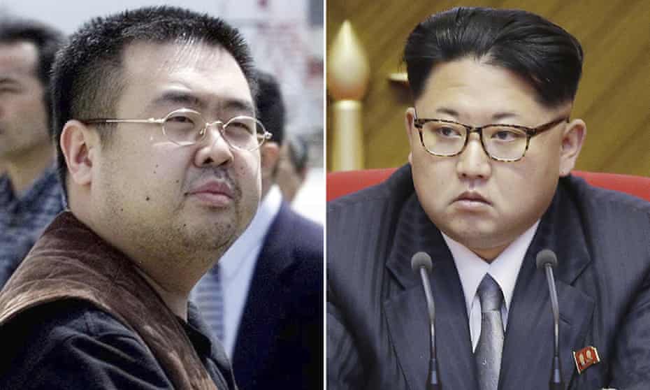 Kim Jong-nam, left, and North Korean leader Kim Jong Un