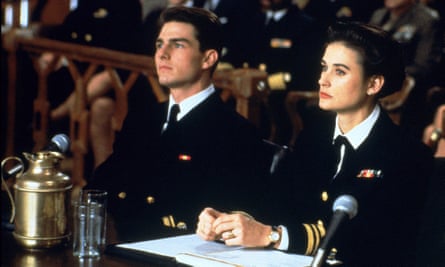 With Tom Cruise in A Few Good Men (1992).