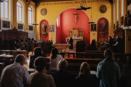 A prayer service in the nun’s chapel.