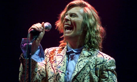 David Bowie headlining the Glastonbury festival, 25 June 2000.