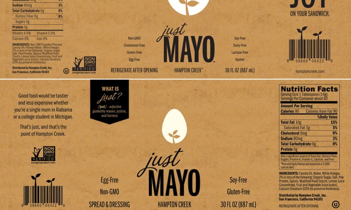 FDA will let eggless Just Mayo stay 'mayo' – with a few small ...