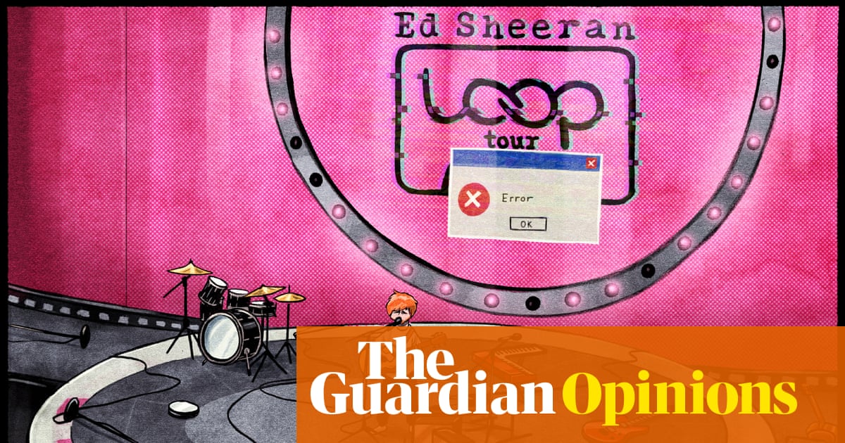 Ben Jennings on the collapse of Ed Sheeran’s tour – cartoon