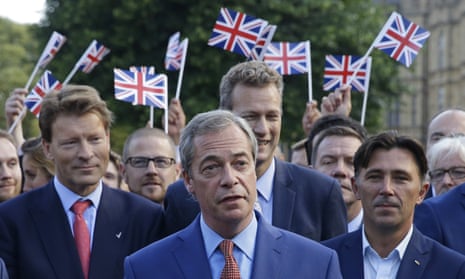 Nigel Farage, the leader of the UK Independence party speaks to the media in London, Friday, June 24, 2016. 