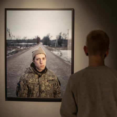 Sasha Maslov’s portrait of Ukrainian musician and soldier John Object.