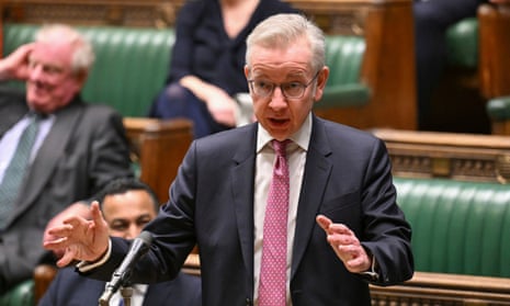 Gove in the House of Commons speaking