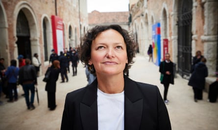 Cecilia Alemani, artistic director of the Venice Biennale 2022 in Venice.