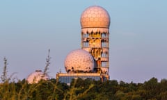 The abandoned spy station on Teufelsberg, the manmade hill created from second world war riubble