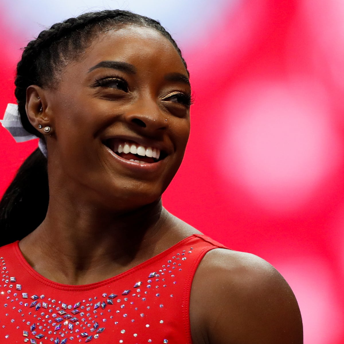 The cat got fed instead of us': Simone Biles discusses her childhood hunger  | Simone Biles | The Guardian