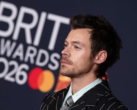 Harry Styles attends The BRIT Awards 2026 at Co-op Live on 28 February 2026 in Manchester, UK.