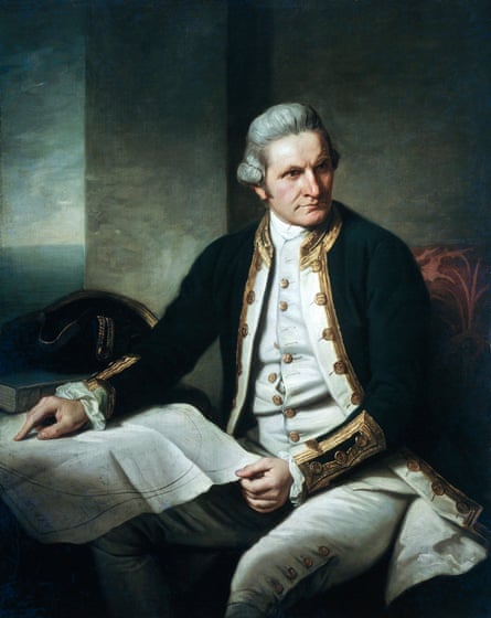Portrait of James Cook, He Who Brought The Chicken. Oil painting by Nathaniel Dance, 1775-76.