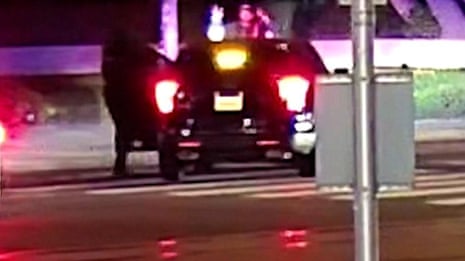 CCTV shows police arresting Nick Reiner on suspicion of murdering parents – video | Los Angeles | The Guardian