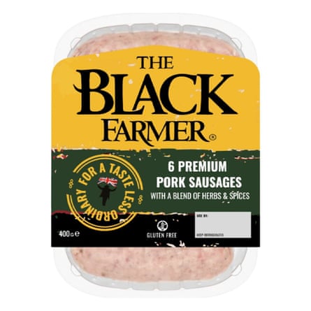 The Black Farmer Premium Pork Sausages 400g